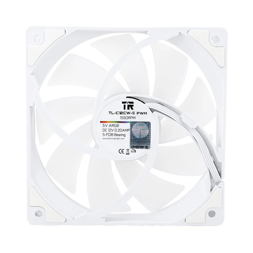 74627 fan case t n nhi t thermalright tl c12c s white pwm argb 7