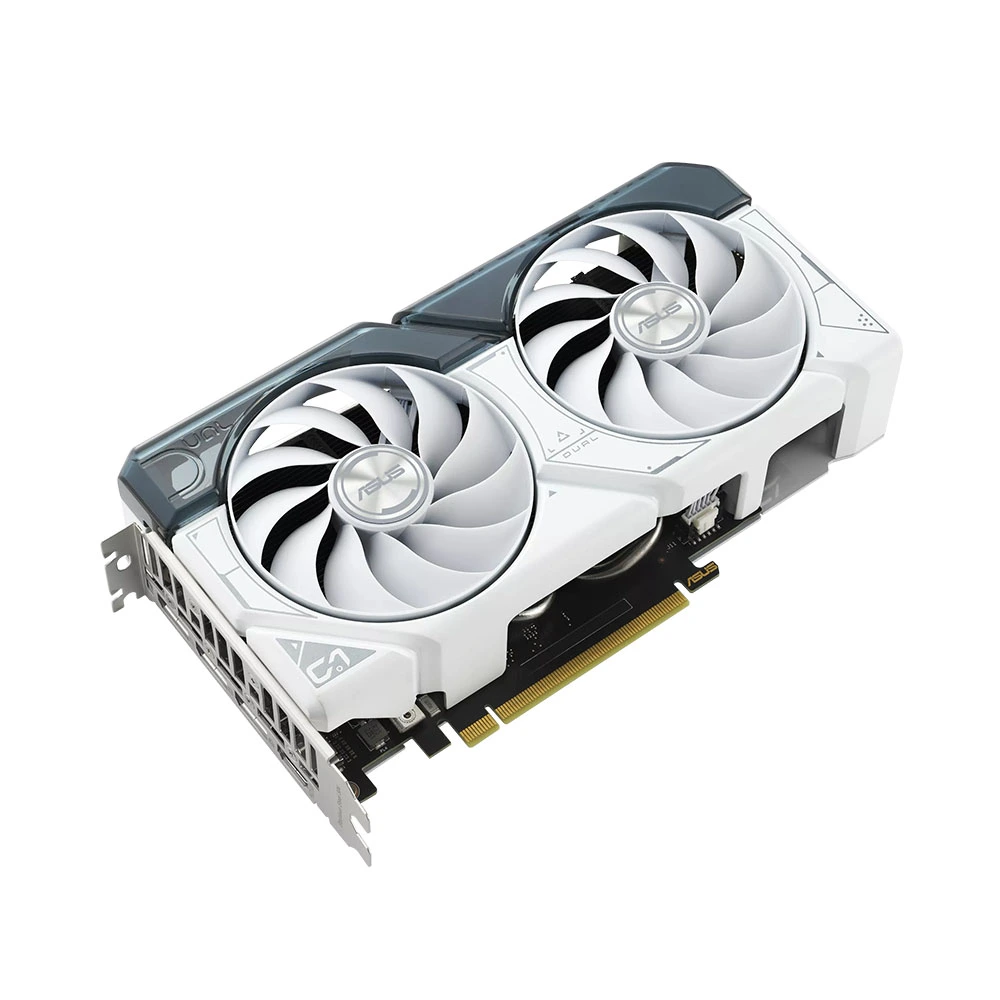 Card màn hình VGA ASUS Dual GeForce RTX 4060 White OC Edition 8GB GDDR6 (DUAL-RTX4060-O8G-WHITE) 5 vga asus dual geforce rtx 4060 white oc edition 8gb gddr6 dual rtx4060 o8g white 2