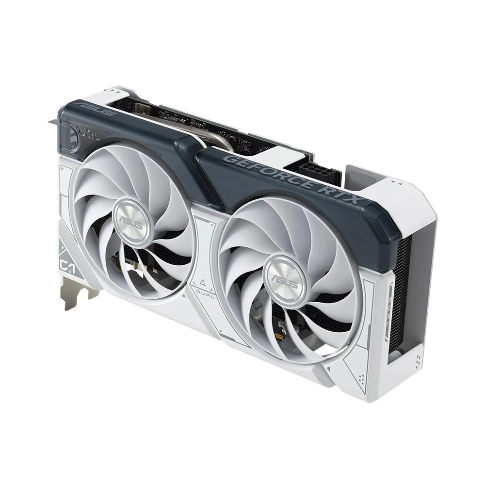 Card màn hình VGA ASUS Dual GeForce RTX 4060 White OC Edition 8GB GDDR6 (DUAL-RTX4060-O8G-WHITE) 6 vga asus dual geforce rtx 4060 white oc edition 8gb gddr6 dual rtx4060 o8g white